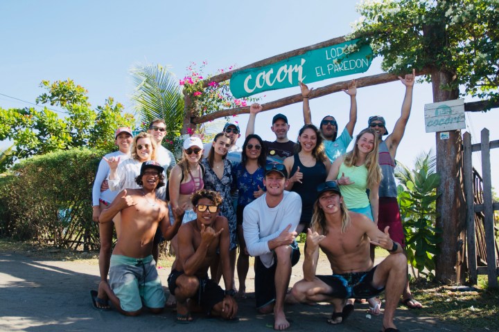 a group of people posing for a picture