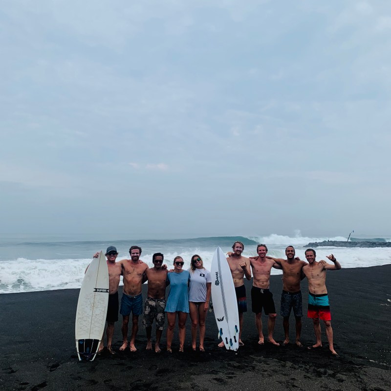 group of people on the beach